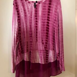 Tie dye long sleeve top